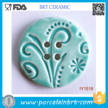 Botones decorativos de costura de cerámica Reseda